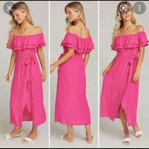 NWT Mumu hot pink Rosie dress sz S